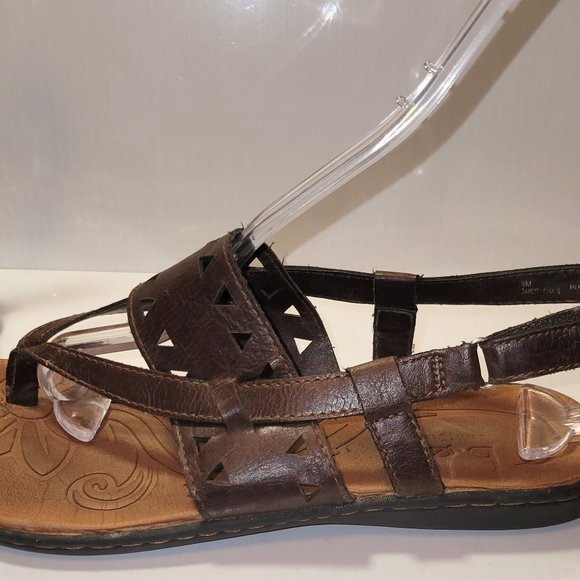 BOC Born Concepts Womens Brown Leather Thong Slingback Strap Sandals Size 9 - Picture 3 of 6